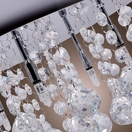 Modern modern Crystal króm fém süllyesztett tartó