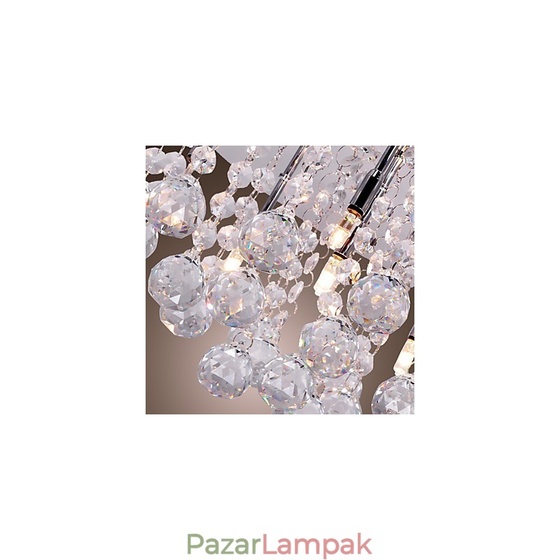Modern modern Crystal króm fém süllyesztett tartó