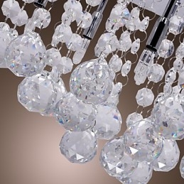 Modern modern Crystal króm fém süllyesztett tartó