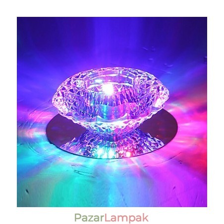 3 W-os energiatakarékos modern mennyezeti lámpa, kristály mennyezeti világító lefelé izzólámpa 3 W-os energiatakarékos modern mennyezeti lámpa, kristály mennyezeti világító lefelé izzólámpa