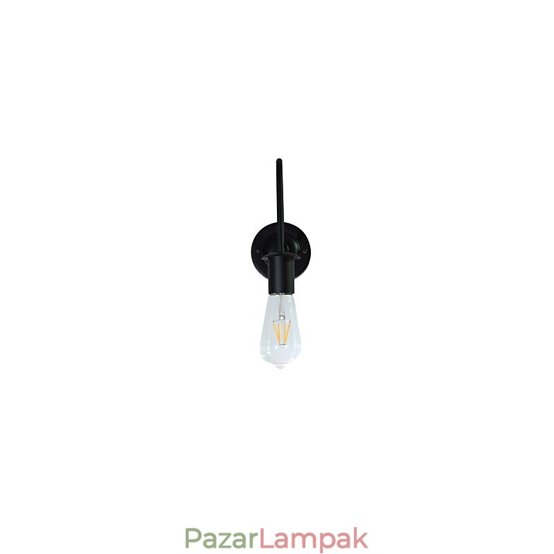 Fali lámpák fali vas fali lámpa néma fekete fénykard lámpa a falon