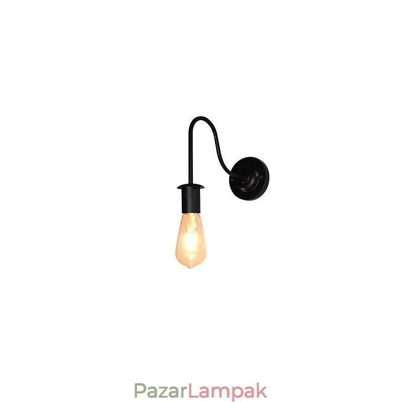 Fali lámpák fali vas fali lámpa néma fekete fénykard lámpa a falon
