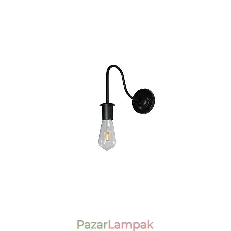 Fali lámpák fali vas fali lámpa néma fekete fénykard lámpa a falon