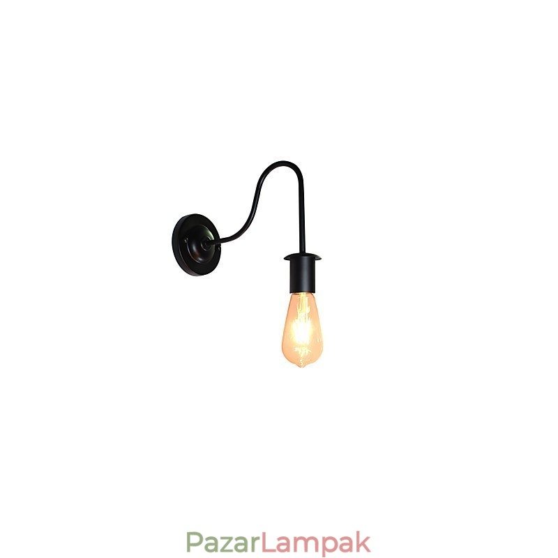 Fali lámpák fali vas fali lámpa néma fekete fénykard lámpa a falon