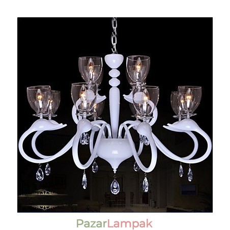 Európai stílusú Crystal Droplight egyéniség kreatív hattyú 12 világos csillár Európai stílusú Crystal Droplight egyéniség kreatív hattyú 12 világos csillár