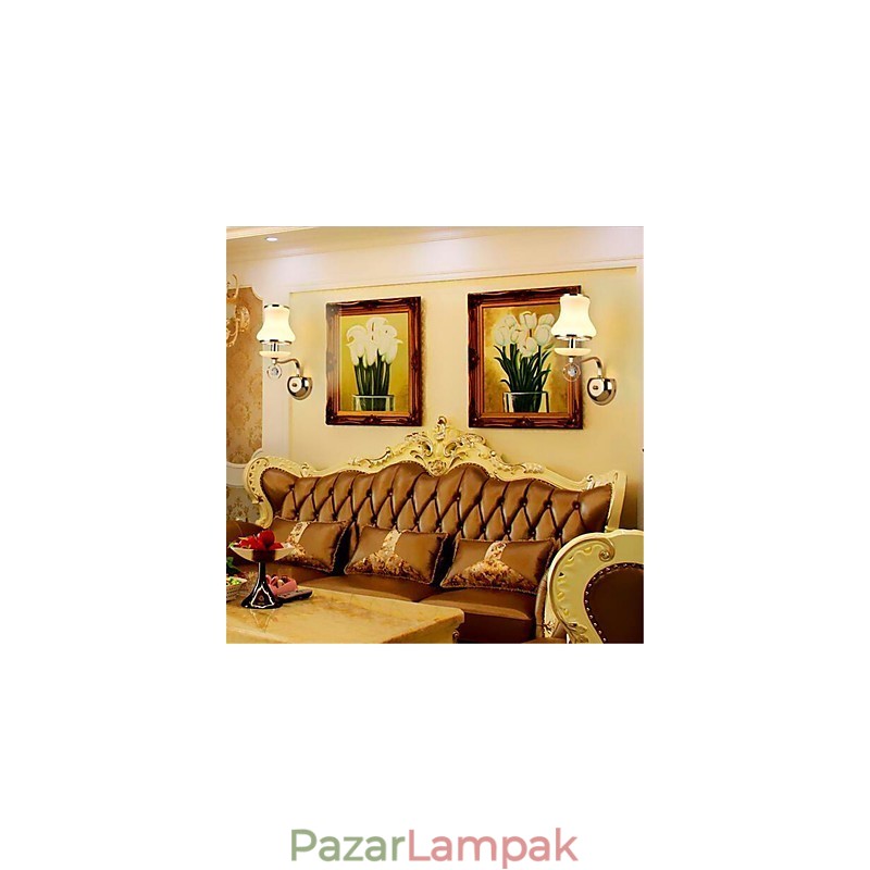 Modern, kortárs galvanizált funkció a Crystal Mini stílusú szemvédő környezeti fényes fali lámpákhoz