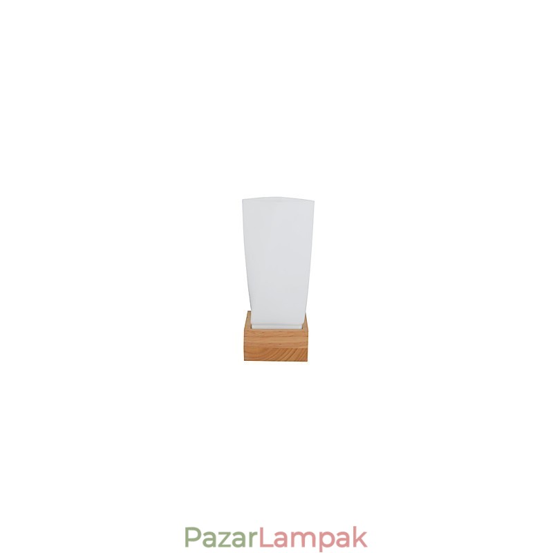 Egyszerű fali lámpa éjjeli íróasztali lámpa üvegernyővel és tömörfával hálószoba öltözőhöz Nappali babaszoba Kollégiumi dohányzóasztal könyvespolcok
