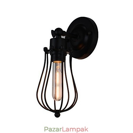 Festett acél fali lámpa néma fekete amerikai kávé dekoráció Retro fali lámpa fénykard lámpa a falon Festett acél fali lámpa néma fekete amerikai kávé dekoráció Retro fali lámpa fénykard lámpa a falon