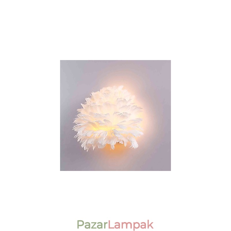 Feather fali lámpák Modern, modern hálószobás hotel falilámpák E14
