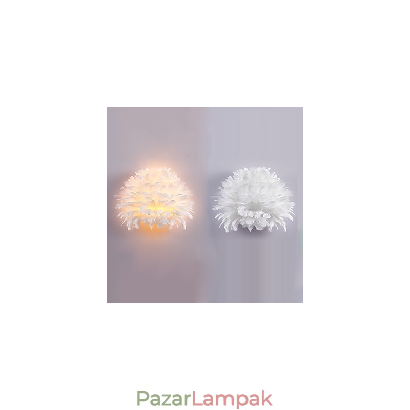 Feather fali lámpák Modern, modern hálószobás hotel falilámpák E14
