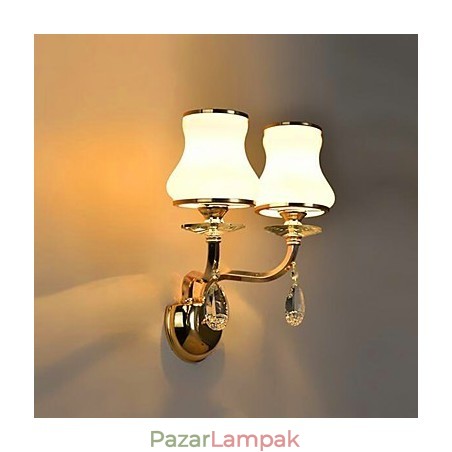 Modern, modern galvanizált funkció a Crystal Mini stílusú szemvédő fali lámpákhoz