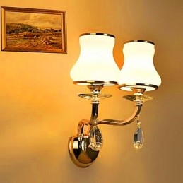 Modern, modern galvanizált funkció a Crystal Mini stílusú szemvédő fali lámpákhoz