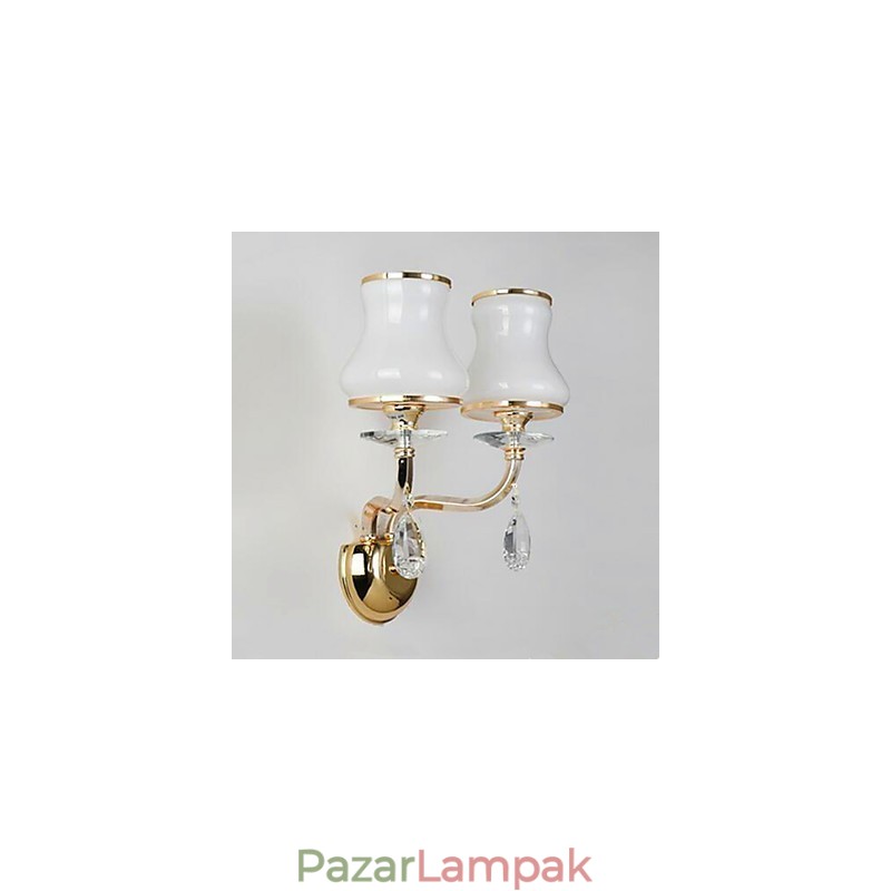 Modern, modern galvanizált funkció a Crystal Mini stílusú szemvédő fali lámpákhoz