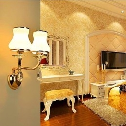 Modern, modern galvanizált funkció a Crystal Mini stílusú szemvédő fali lámpákhoz