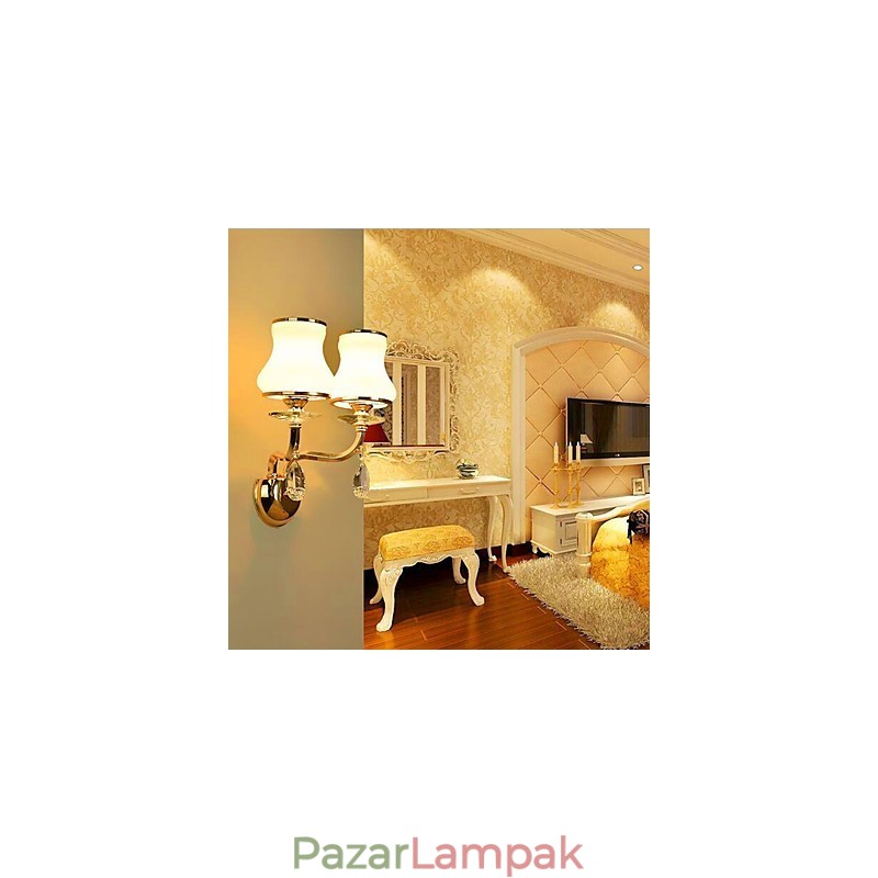 Modern, modern galvanizált funkció a Crystal Mini stílusú szemvédő fali lámpákhoz