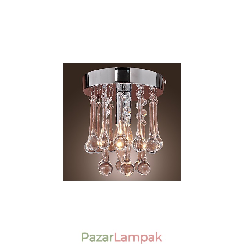 Modern, modern kristály mini stílusú, krómozott süllyesztett tartó