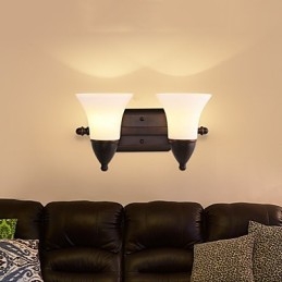 Rustic Lodge Black Oxide Finish funkció a szem védelmére Ambient Light fali lámpák fali lámpa