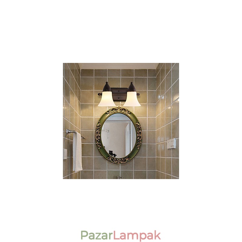 Rustic Lodge Black Oxide Finish funkció a szem védelmére Ambient Light fali lámpák fali lámpa