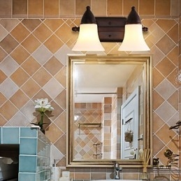 Rustic Lodge Black Oxide Finish funkció a szem védelmére Ambient Light fali lámpák fali lámpa