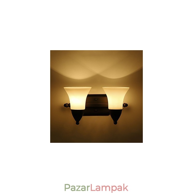 Rustic Lodge Black Oxide Finish funkció a szem védelmére Ambient Light fali lámpák fali lámpa