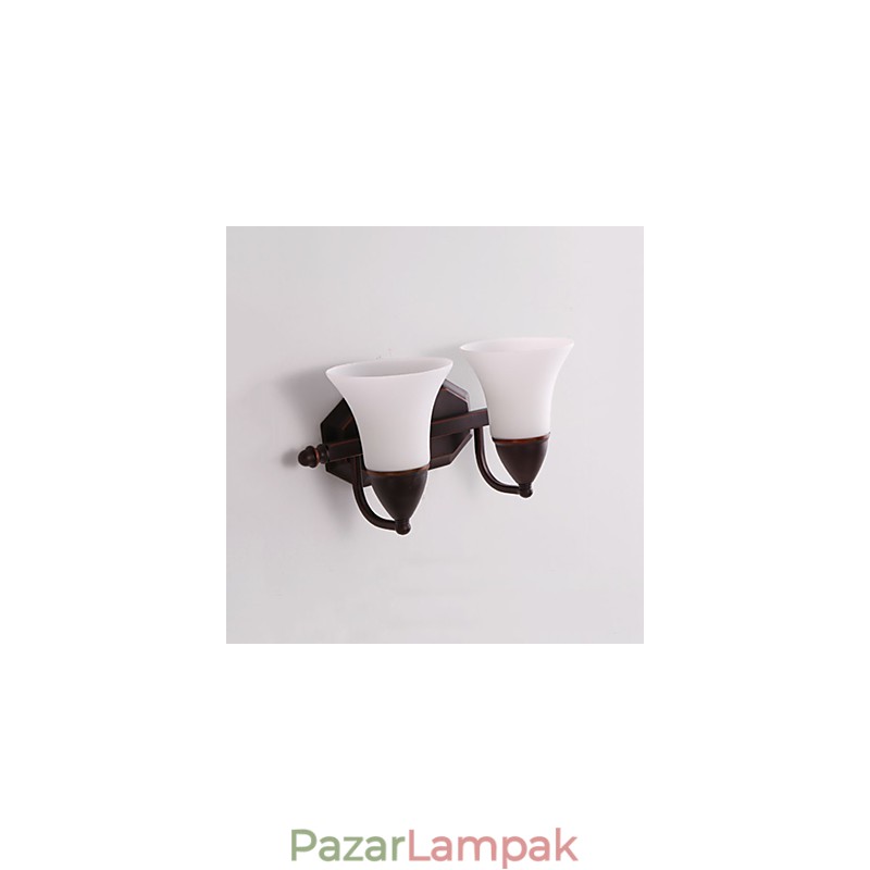 Rustic Lodge Black Oxide Finish funkció a szem védelmére Ambient Light fali lámpák fali lámpa