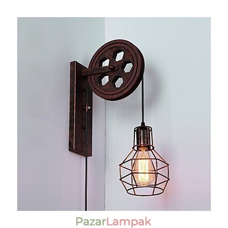 Ipari Retro vas fali lámpa Kreatív személyiség emelő csiga fali lámpa Ipari Retro vas fali lámpa Kreatív személyiség emelő csiga fali lámpa
