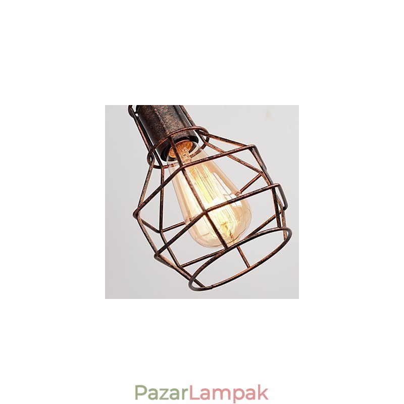 Ipari Retro vas fali lámpa Kreatív személyiség emelő csiga fali lámpa