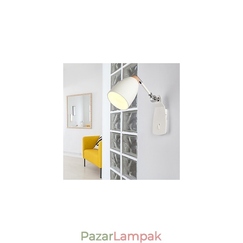 Modern fali lámpa falikarak a hálószobába