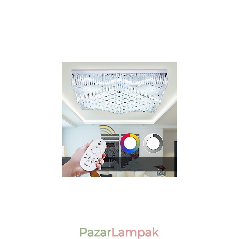 Flush Mount Crystal Modern kortárs fém