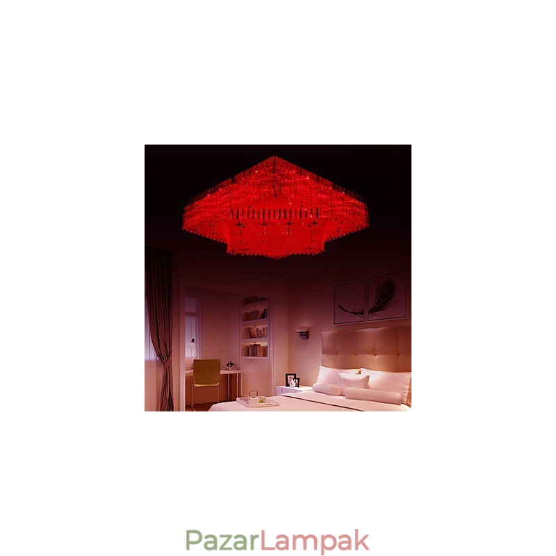Flush Mount Crystal Modern kortárs fém