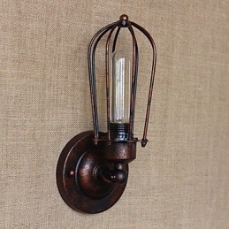Egyszerű, vidéki retro galvanikus funkció mini stílusú környezeti fényű falilámpákhoz