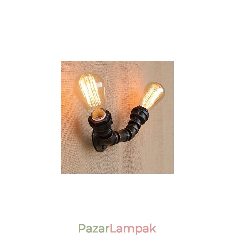 Nosztalgia Simple Water Pipe Dekoratív kis fali lámpa fali lámpa