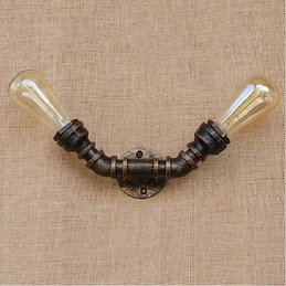 Nosztalgia Simple Water Pipe Dekoratív kis fali lámpa fali lámpa