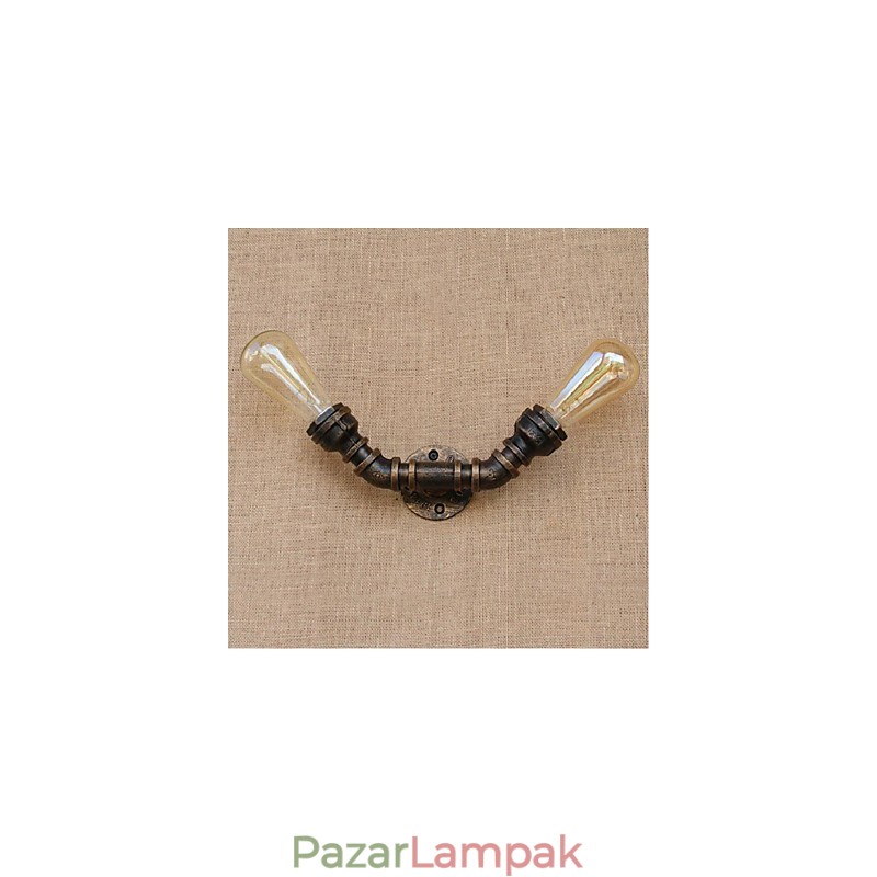Nosztalgia Simple Water Pipe Dekoratív kis fali lámpa fali lámpa
