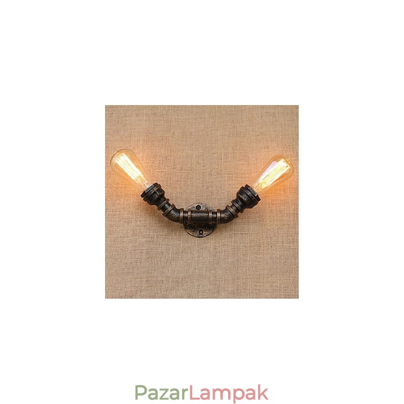 Nosztalgia Simple Water Pipe Dekoratív kis fali lámpa fali lámpa