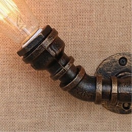 Nosztalgia Simple Water Pipe Dekoratív kis fali lámpa fali lámpa