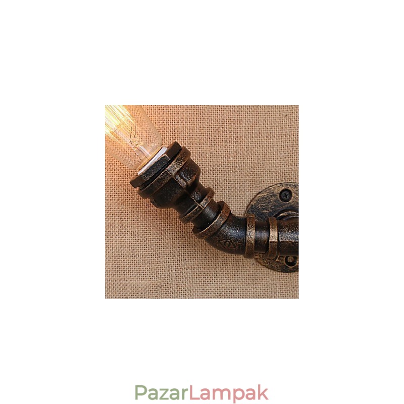 Nosztalgia Simple Water Pipe Dekoratív kis fali lámpa fali lámpa