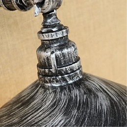 Ipari stílusú Nordic Water Pipe fali lámpa Fali lámpa Ezüst