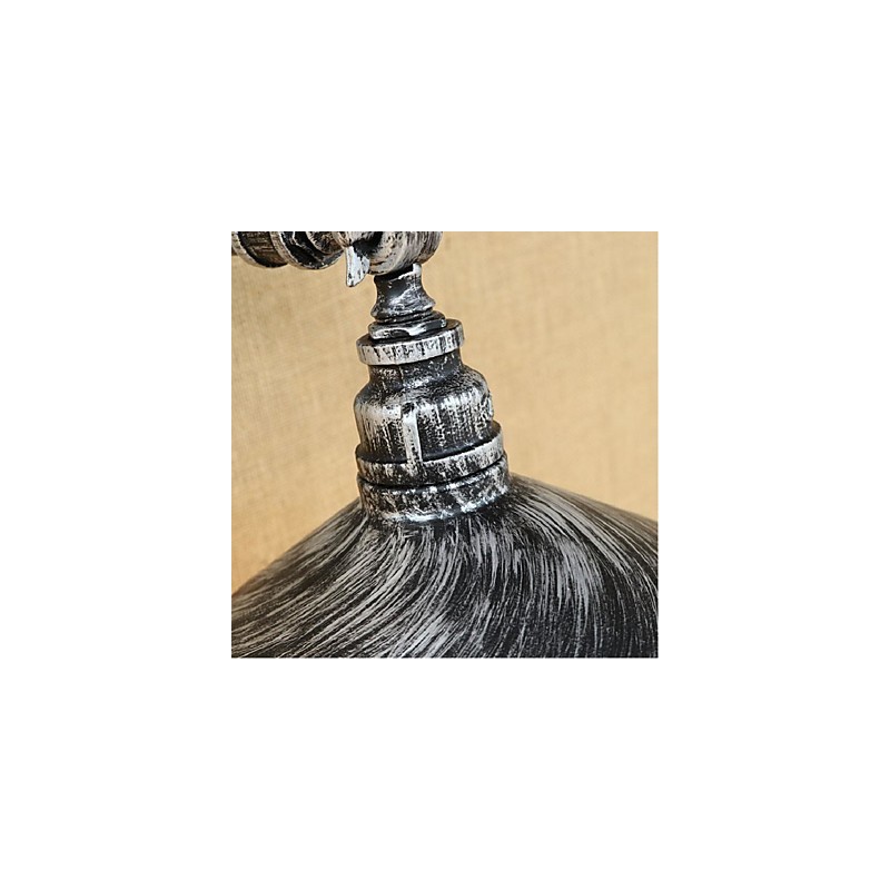 Ipari stílusú Nordic Water Pipe fali lámpa Fali lámpa Ezüst