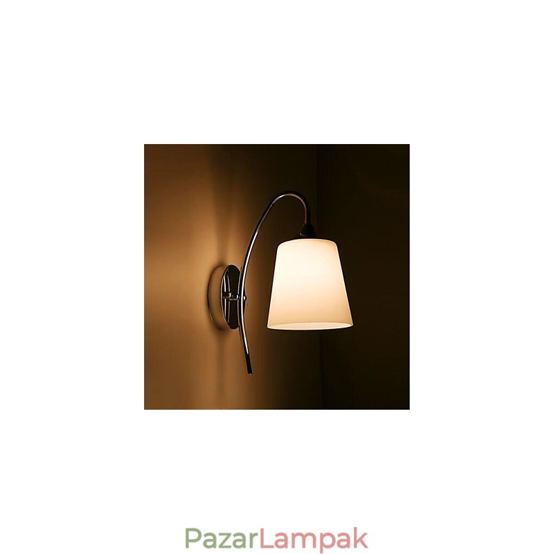 Modern minimalista üveg ágy melletti folyosó szállodai szoba fali lámpa