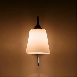 Modern minimalista üveg ágy melletti folyosó szállodai szoba fali lámpa