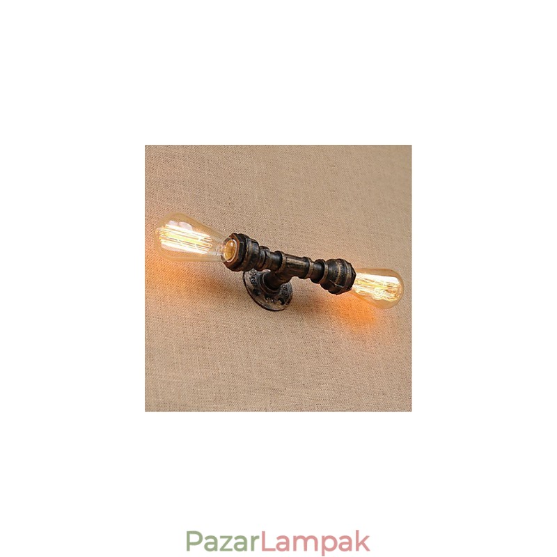 Nosztalgia Simple Water Pipe dekoratív kis fali lámpa fali lámpa