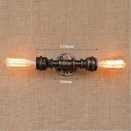 Nosztalgia Simple Water Pipe dekoratív kis fali lámpa fali lámpa