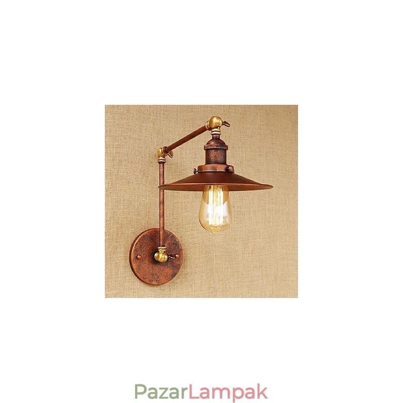 Hosszú kar Félig rozsdás ipari retro nosztalgikus összecsukható fali lámpa fali lámpa