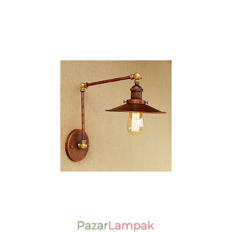 Hosszú kar Félig rozsdás ipari retro nosztalgikus összecsukható fali lámpa fali lámpa