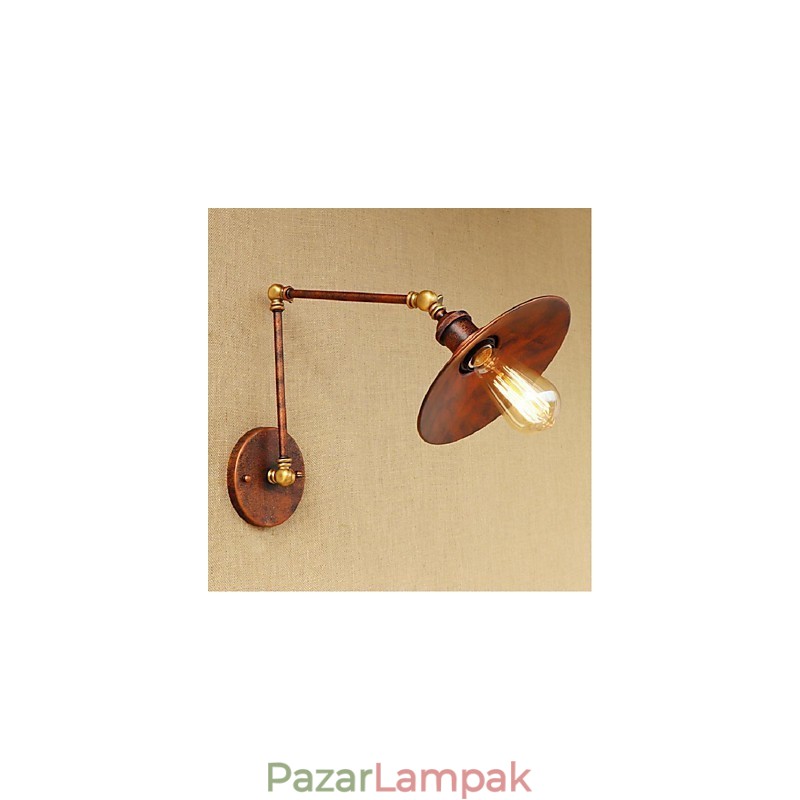 Hosszú kar Félig rozsdás ipari retro nosztalgikus összecsukható fali lámpa fali lámpa