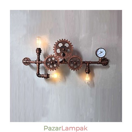 Vintage ipari cső fali lámpák fa felszerelés alakzat kreatív forgatható lámpák étterem kávézó bár dekor világítás Vintage ipari cső fali lámpák fa felszerelés alakzat kreatív forgatható lámpák étterem kávézó bár dekor világítás