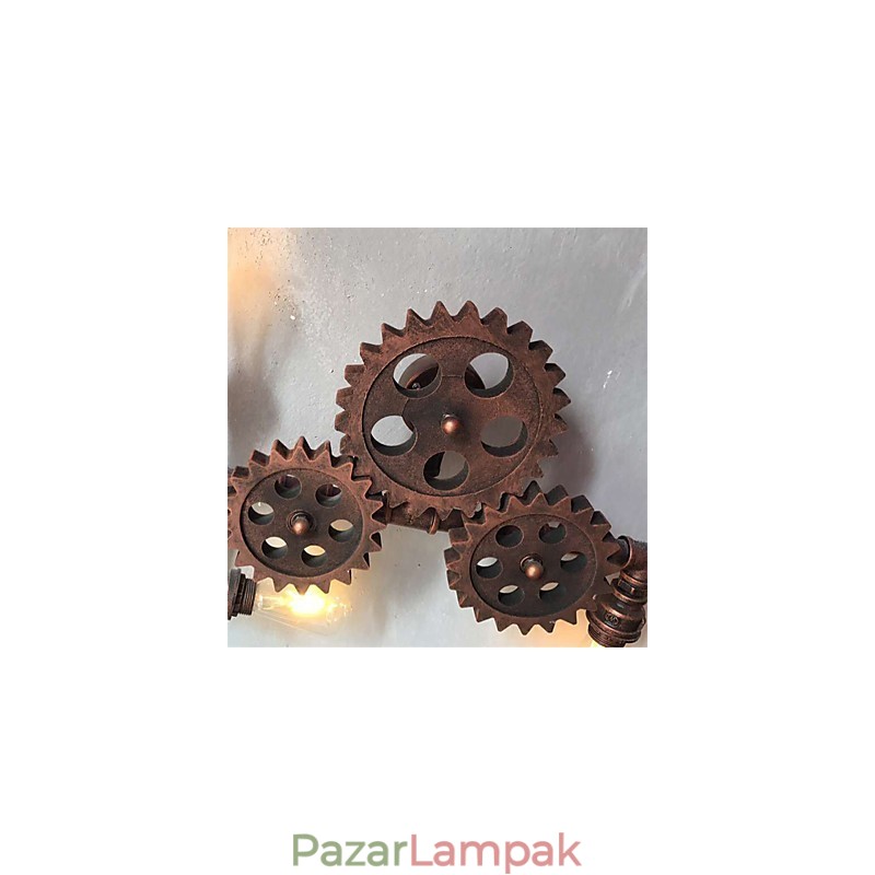 Vintage ipari cső fali lámpák fa felszerelés alakzat kreatív forgatható lámpák étterem kávézó bár dekor világítás