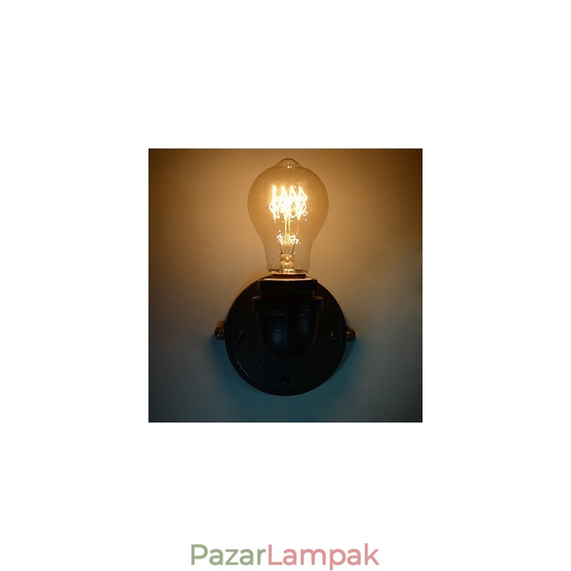 Egyszerű Retro ipari vascsöves dekoratív fali lámpa fali lámpatest