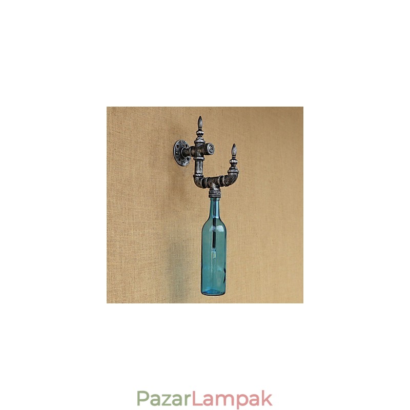 Retro nosztalgia személyiséggel Kávézó Bár Étterem Folyosó Vizes palack fali lámpa kapcsoló